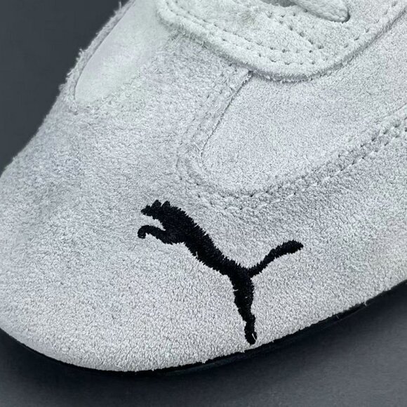 Puma Black And White Thin-Soled Low-Top Sneakers - Picture 11 of 11